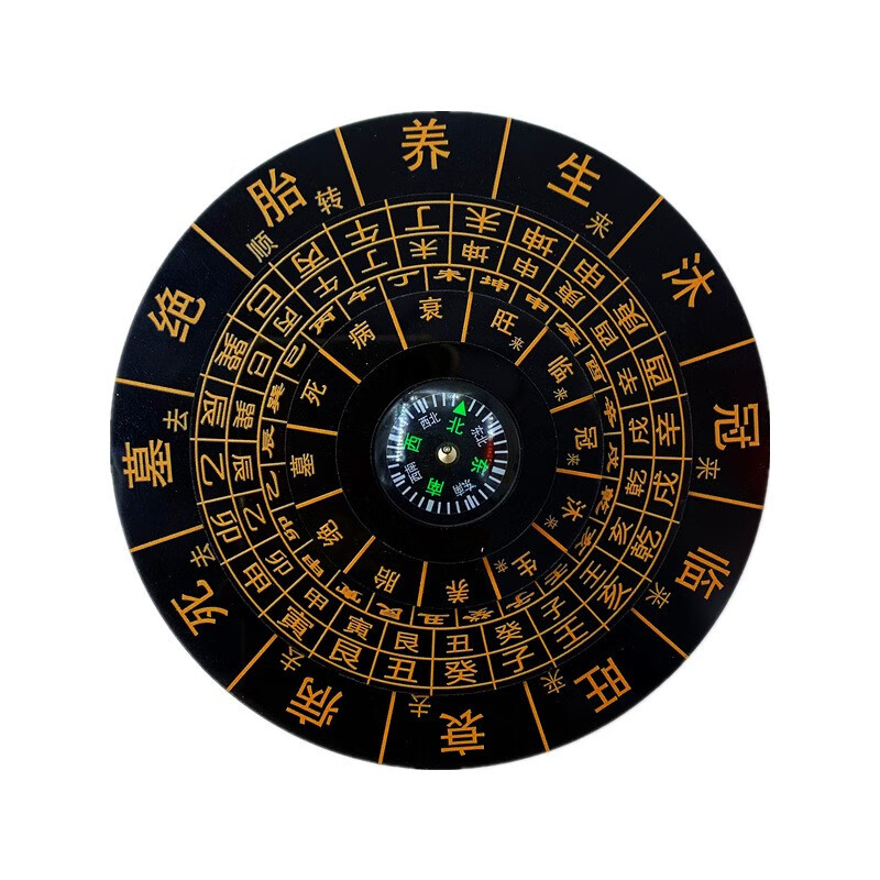 十二长生水口罗盘  杨公三合盘水法盘四大局5层转盘十二长生水口 杨公