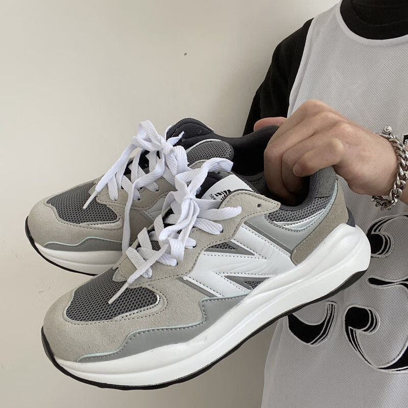 新百伦2024春季元祖灰n5740老爹鞋女ins复古港风百搭运动鞋情侣跑步鞋