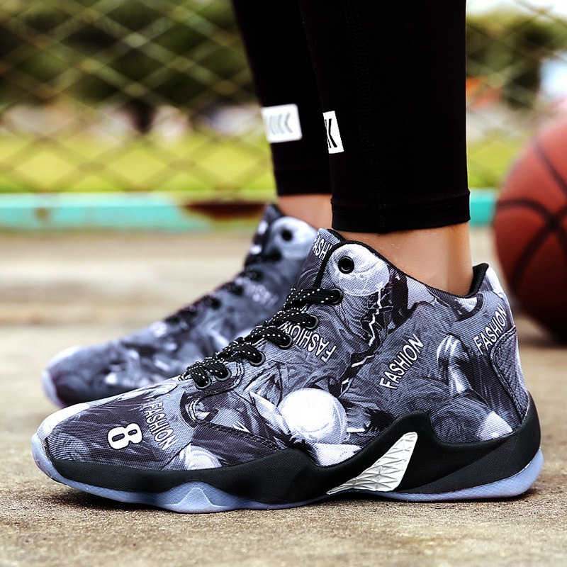 hmadnkaj欧文7代8气垫鸳鸯篮球鞋男低帮儿童运动鞋春季鸳鸯鞋子男耐磨