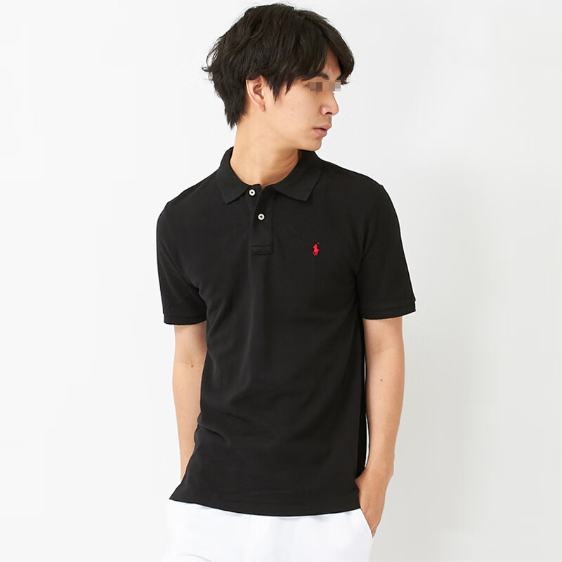 Polo Ralph Lauren青少年男童T恤 Polo衫 短袖纯棉上衣透气舒适 少年大童 日本直邮 POLO BLACK （小标） XL （相当于男士L）推荐身高160-170cm