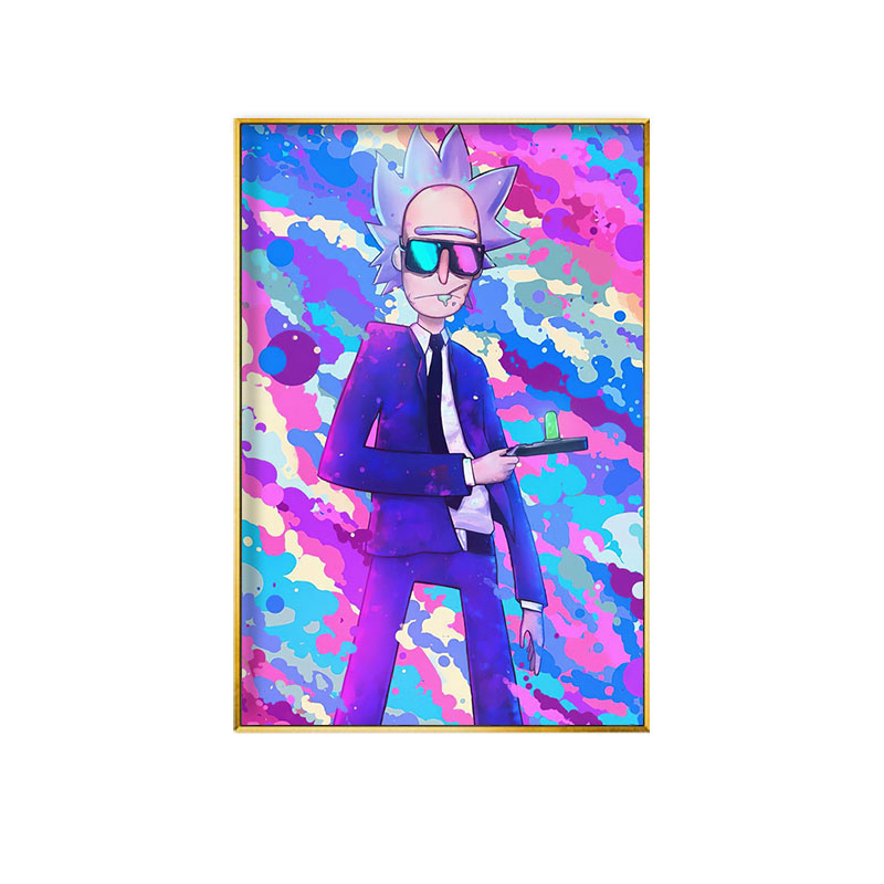 【京闪送】莫迪和瑞克 瑞克和莫迪装饰画卡通潮流服