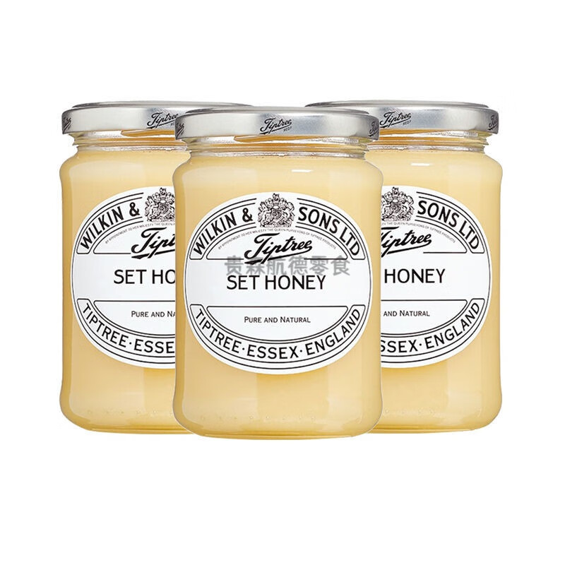 缇树tiptree英国进口蜂蜜真蜂蜜340g百花蜜土蜂蜜 340g*3瓶装
