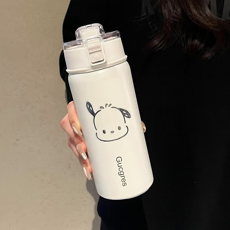 书穗儿保温杯男女高颜值水杯带茶隔学生大容量随手杯316不锈钢泡茶杯子 白色-500ML+随机贴纸高性价比高么？