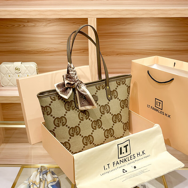 chaseng&keithck女包官网包包2024新款潮时尚大容量单肩手提包托特