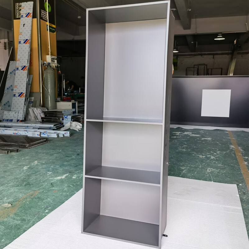 缘承嘉不锈钢酒柜极简亚克力发光金属装饰展示钢板柜嵌入式电视壁龛定