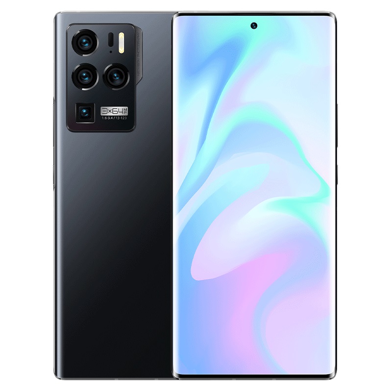 中兴Axon 30Ultra 吴京代言 6400万高能三主摄 144HZ曲面屏 8GB+256GB 玄黑 66W快充 骁龙888游戏5G手机