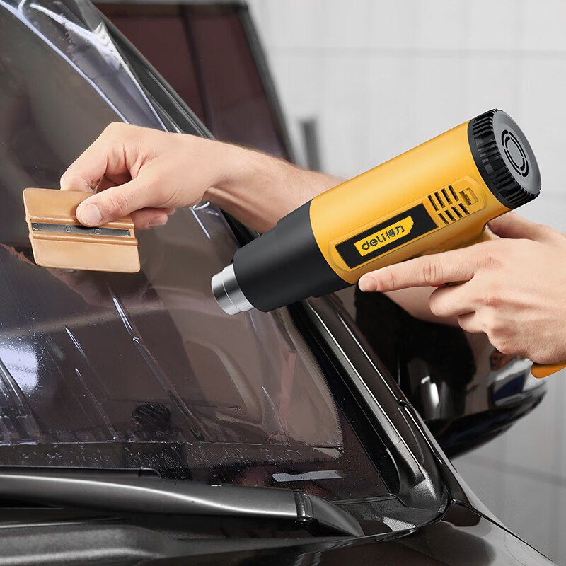 得力热风枪小型调温吹风枪汽车贴膜热缩烤枪塑料焊枪 dl5200 dl5200