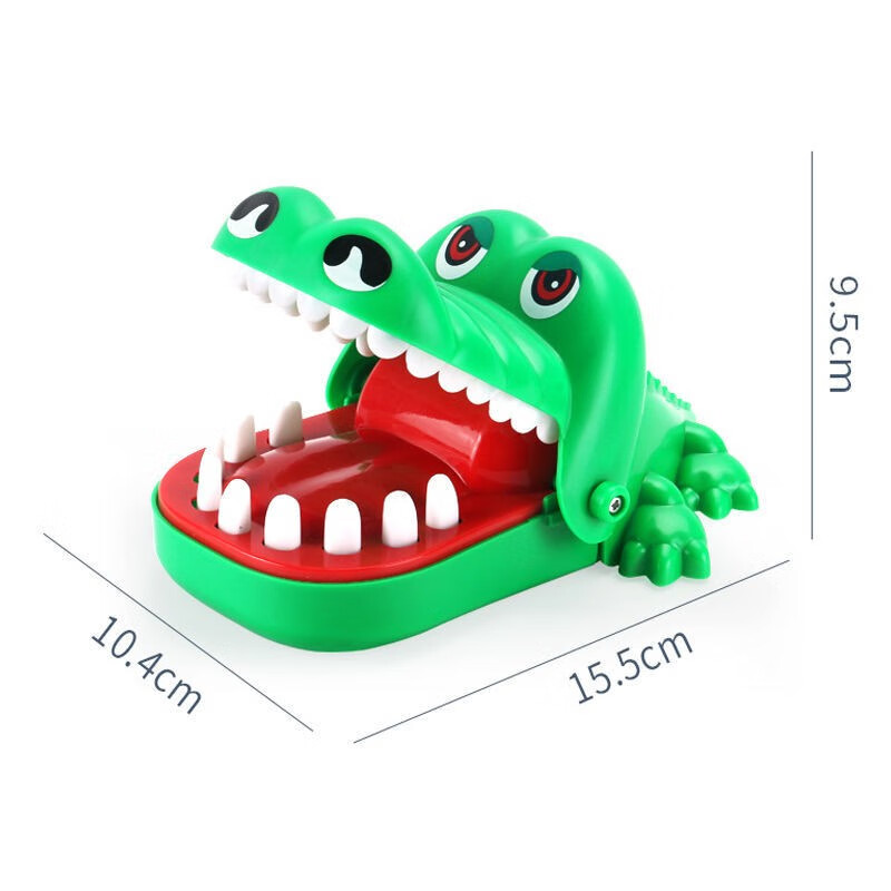 【丘星泽玩具店】咬手指的鳄鱼亲子游戏咬手鳄鱼玩具儿童早教益智玩具 大号鳄鱼