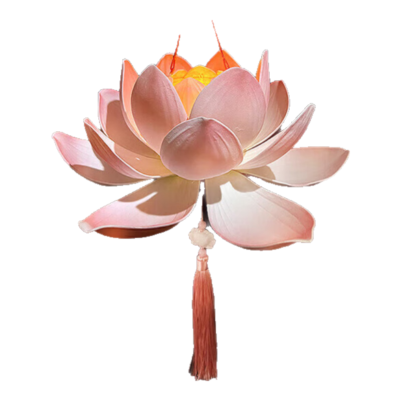阿寶麗可愛燈籠網(wǎng)紅蓮花古風手提荷花燈地攤擺攤小商品兒童手工材料包