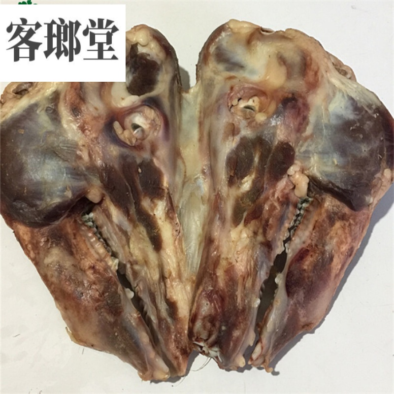 虎钢馋安徽特产无皮腊猪头去皮腊猪脸咸猪头骨腌笃鲜整只5斤左右