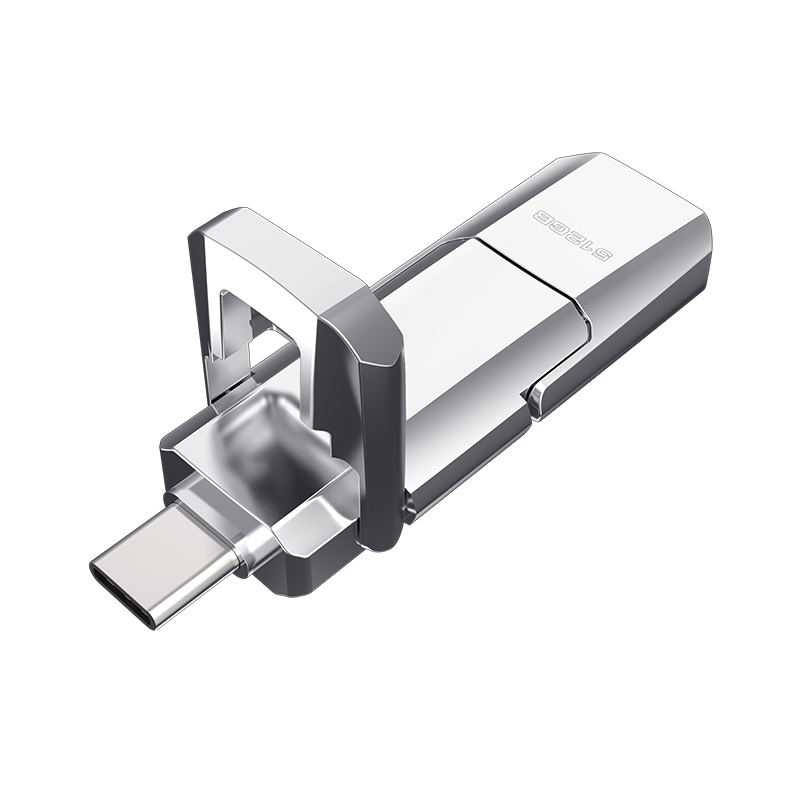 爱国者 Type-C双U口高速固态U盘USB3.2读520MB/s写420MB/s手机U盘U393 【256GB-移动固态硬盘传输体验】