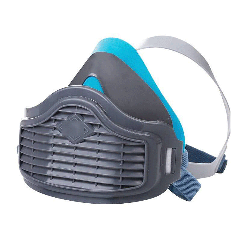 硅胶防尘口罩 防工业粉尘透气面罩 煤矿灰尘装修 防尘面具可清洗 1502蓝色