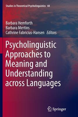 预订 psycholinguistic approaches to meaning and unde