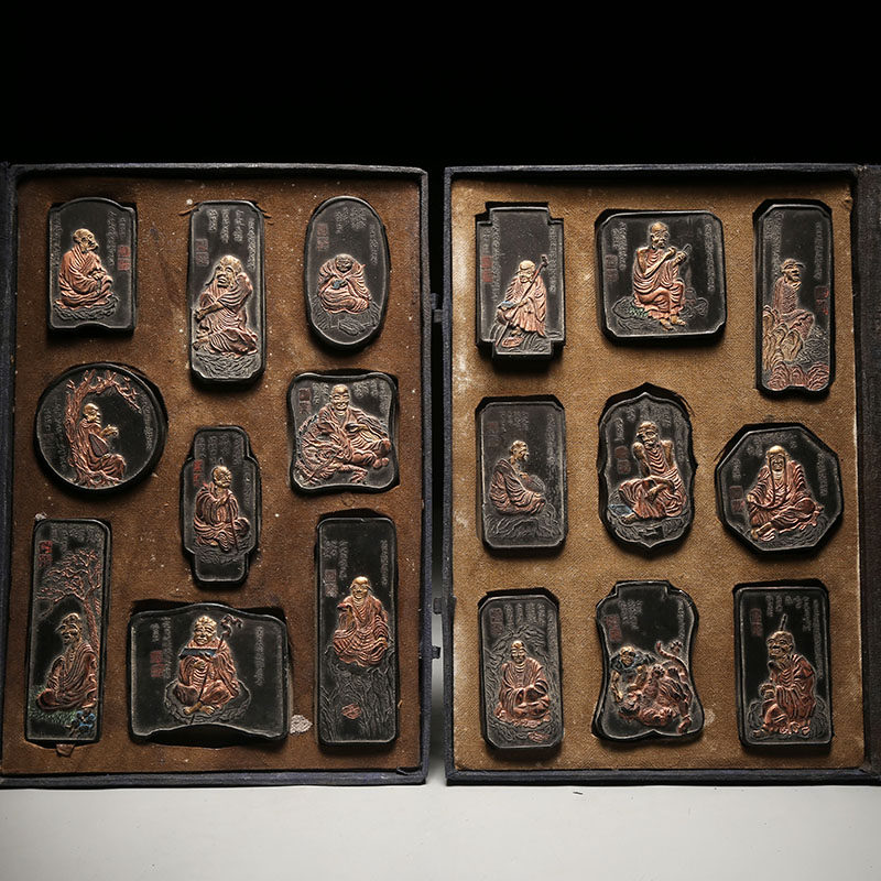 套墨文房四宝墨条墨锭墨块墨棒纯松烟老墨陈墨旧墨礼品收藏墨程君房珍