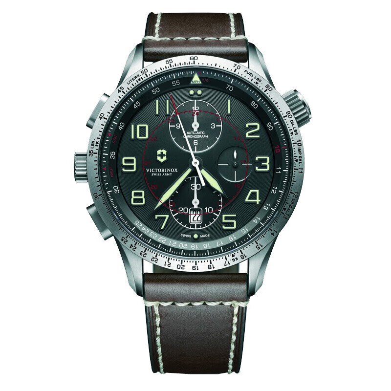 维氏(victorinox)瑞士原产手表腕表 空中长官 时尚男士自动上链机械表