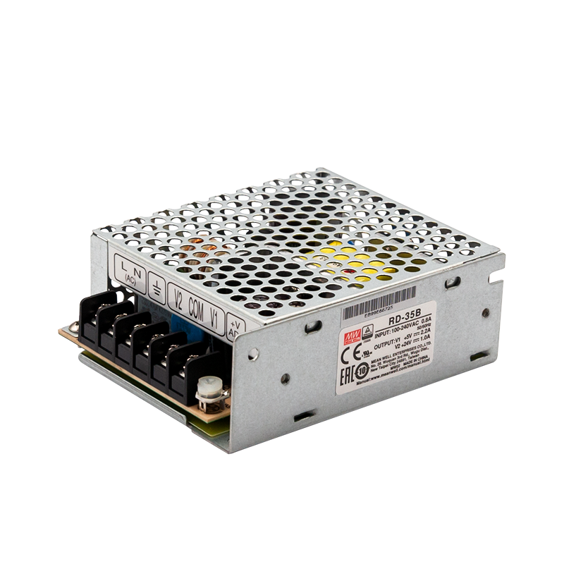 明緯（MEANWELL）開(kāi)關(guān)電源RD-35AB12V24V5V13.5V伏雙路兩組輸出35W直流恒壓LED驅動(dòng) RD-35B