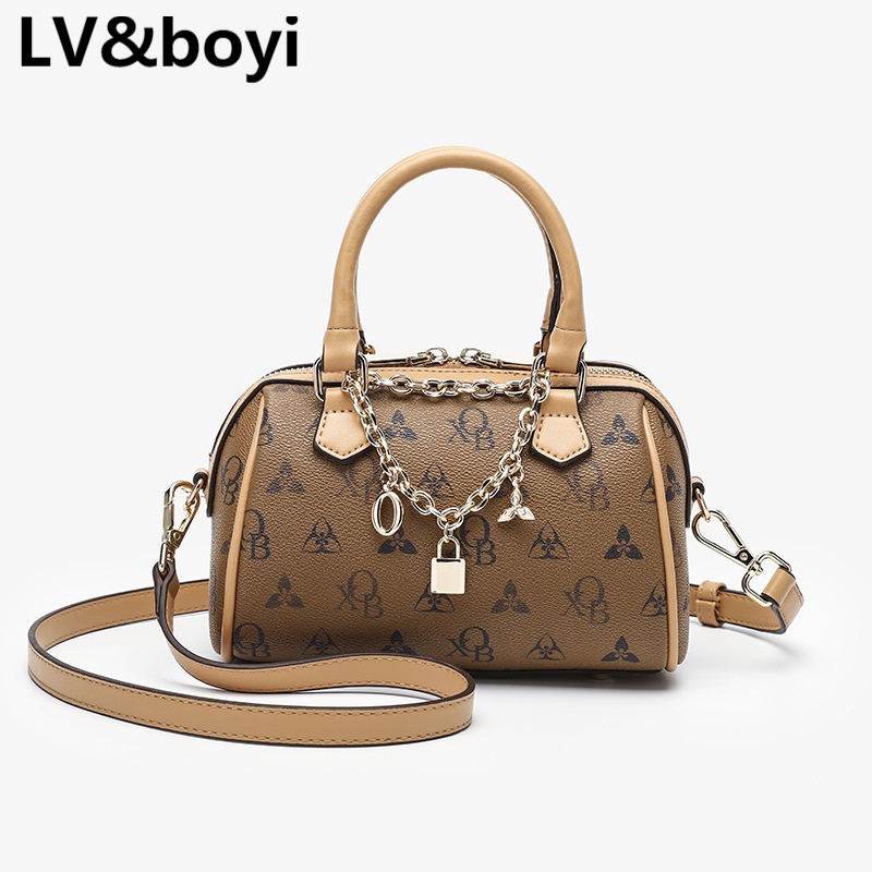 lvboyi包包女包2023夏新款百搭迷你枕头包单肩斜挎手提波士顿包潮