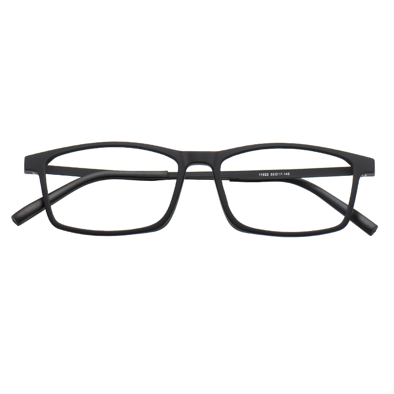 目匠 TR橡皮钛近视眼镜男 X眼镜框男女款电脑手机眼镜 11922 砂黑色 防蓝光配镜（1.67防蓝光镜片）
