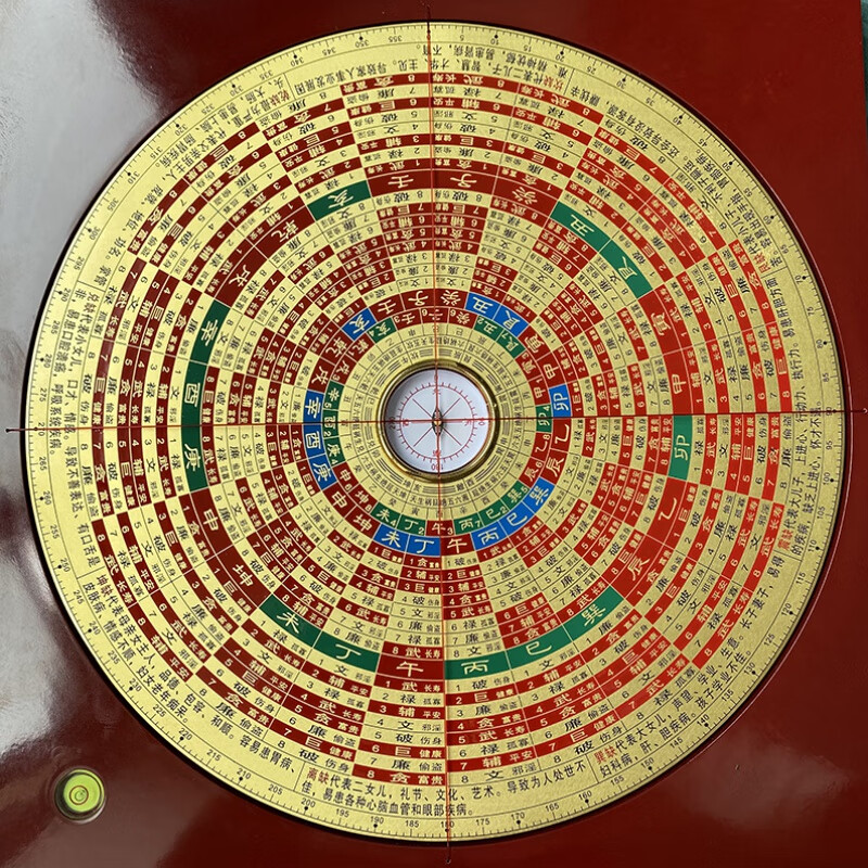 毅树天下(yishutianxia)财慧阁10寸黄铜九星罗盘消砂纳水高精度盘地母