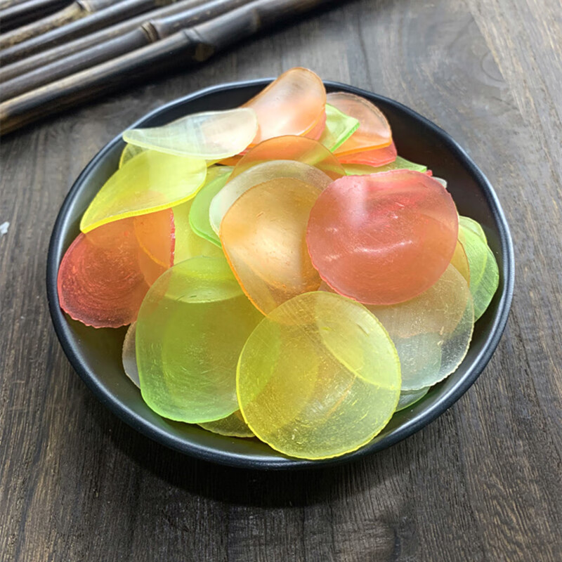 炸龙虾片散装彩色虾条网红怀旧膨化休闲小零食油炸薯片 彩色虾片1斤