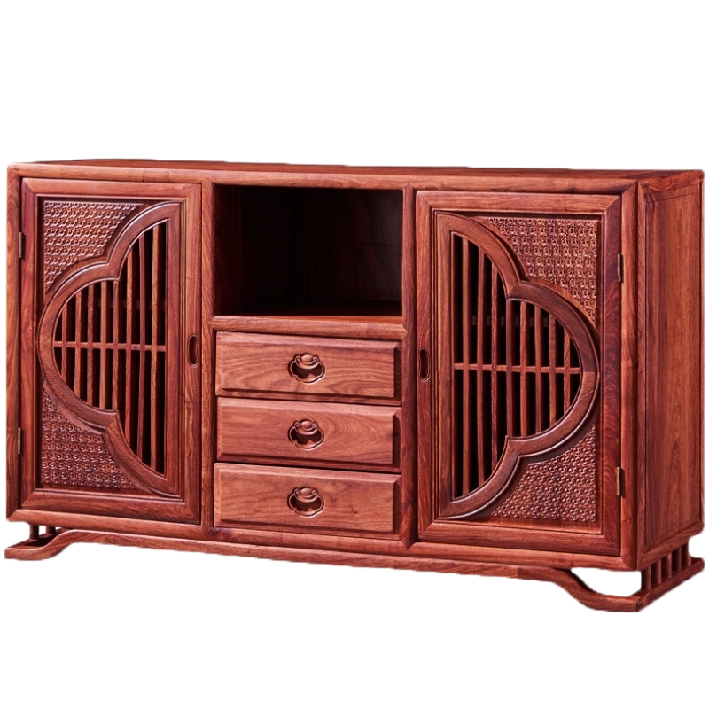 正荣府 红木家具 非洲花梨(学名:刺猬紫檀)实木家用餐边柜餐厅柜厨房碗柜茶水柜 餐边柜