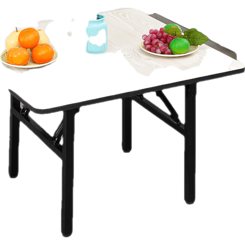 非洲鹰折叠矮桌桌子家用简易饭桌小方圆桌便携式吃饭四方桌烤火正方形餐桌椅 白理石80方桌 双弹簧腿50高