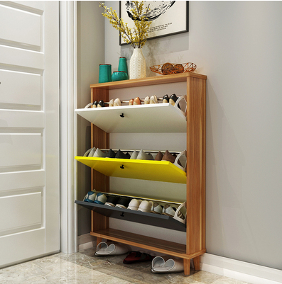 2022新 款 斜插式鞋柜入门北欧入户门口翻斗鞋柜17cm省空间轻奢收纳超