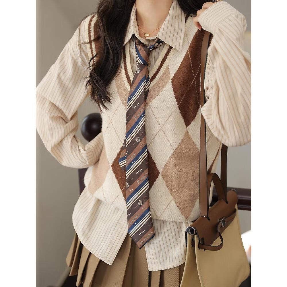 学院风女装套装英伦风中学女生秋冬英伦风女装制服套装学院风西装外套