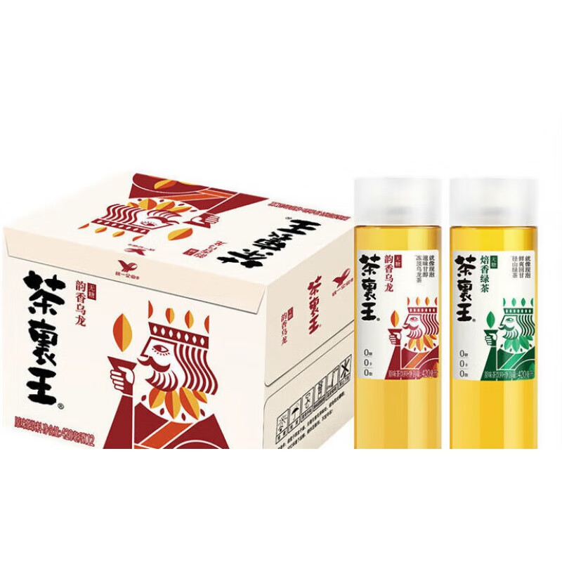 统一茶里王 装绿茶乌龙茶 茶饮料 绿茶-420ml*6瓶