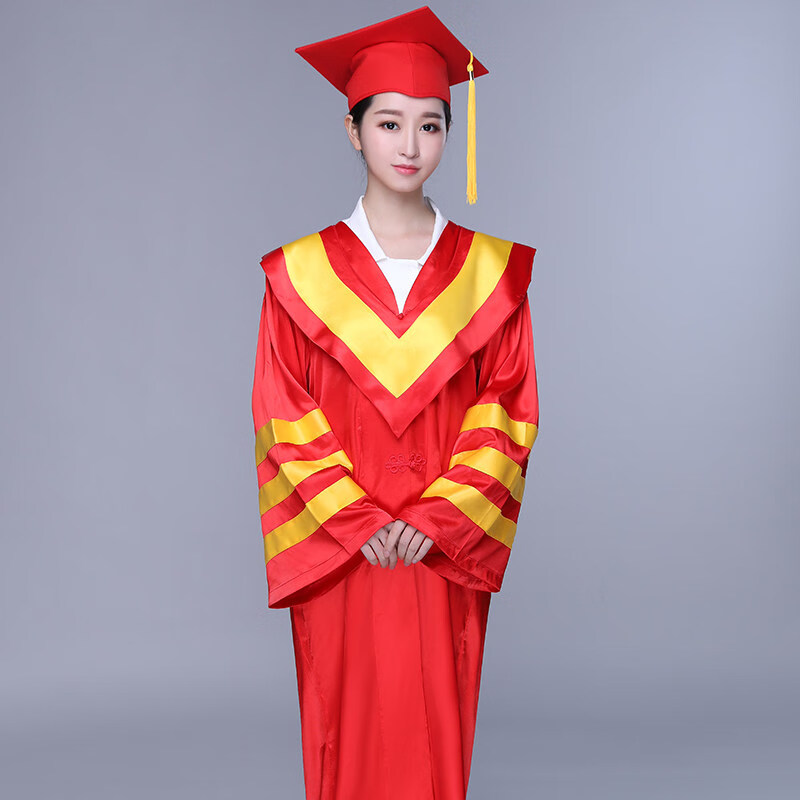 蓝卡丽姿学位服大学毕业服装校长服院长服大学礼服文科垂布学士 升级