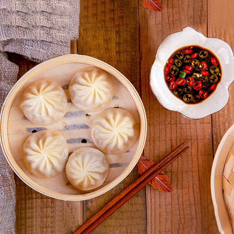 梅龙镇鸡汁小笼汤包600g早餐点心速冷冻面食包子半成品方便菜24只 鸡