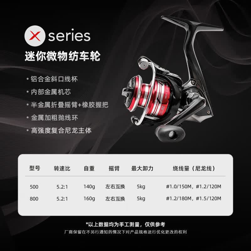 荼梧小高尔夫纺车轮二代【掌中宝】微物鱼轮迷你全金属线杯纺车轮鱼线