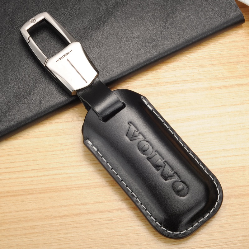 甫昕适用于沃尔沃2022款s90小钥匙包xc90xc60xc40防水钥匙保护套真皮
