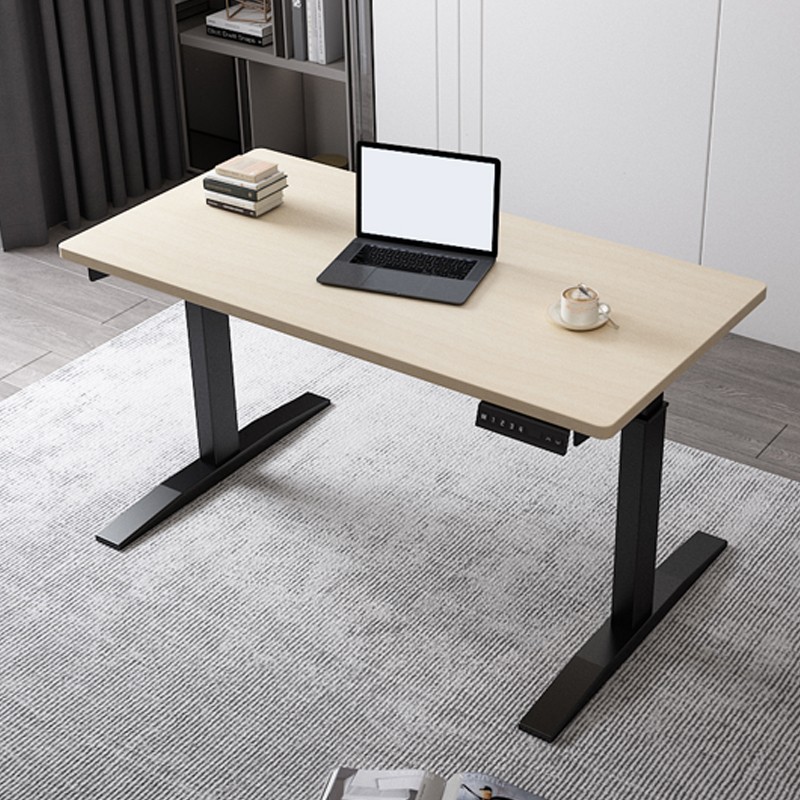 益观电动升降桌家用双电机站立式可调节电脑书支架写字自动工作办公台