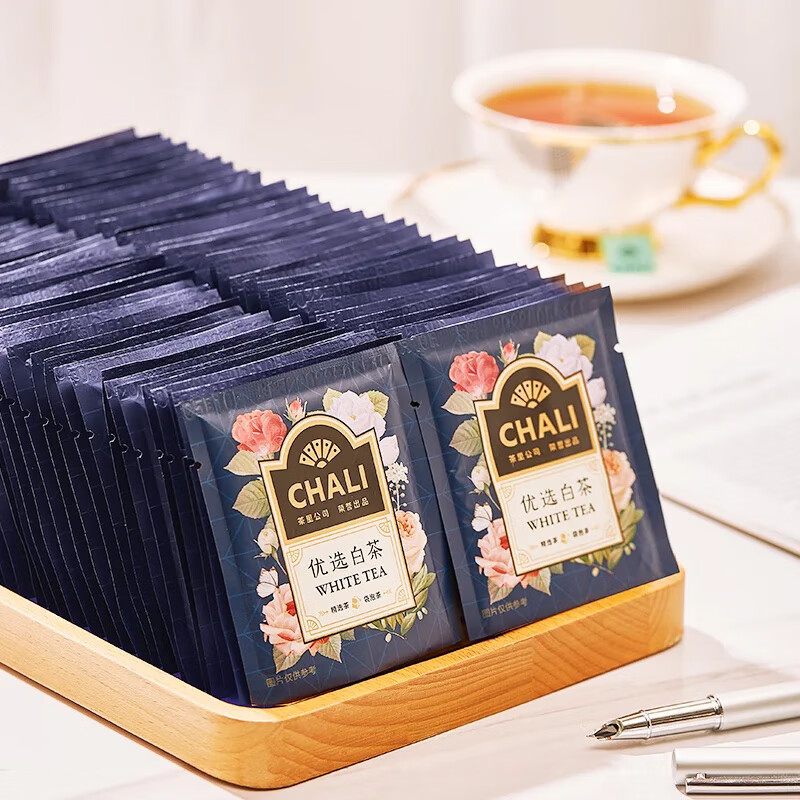 CHALI茶里茉莉绿茶红茶菊普乌龙组合袋泡茶包店企业酒店招待可用 茶里优选白茶30包