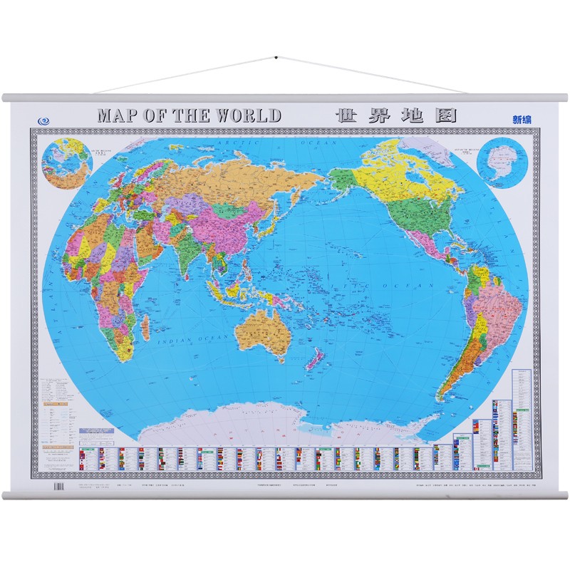 2022年 地图 中英文 办公室挂图 1.5米*1.1米 世界地图