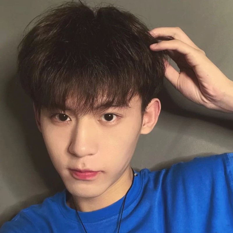 假发男短卷发网红时尚个性帅气自然逼真蓬松黑色学生头短发 自然黑