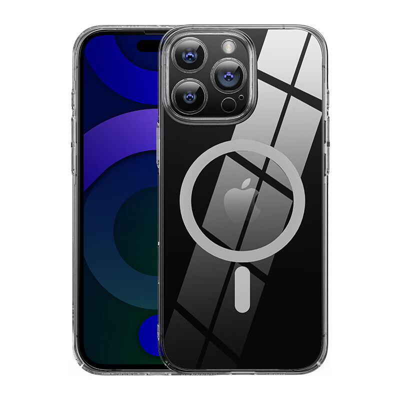 麦麦米适用iPhone 16 Pro Max手机壳 轻奢精孔高透还原原色苹果16promax壳超薄磁吸简约不发黄微软壳 苹果16promax丨精孔磁吸丨高透还原原机色