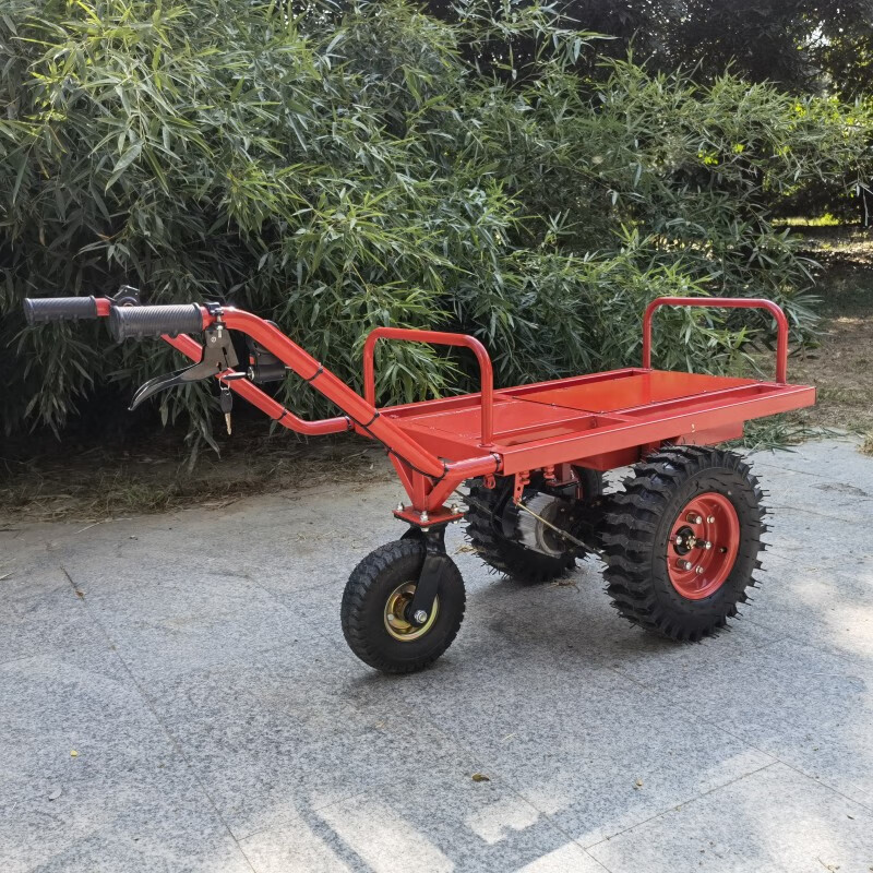 侠电动手推车农用双轮电推车小斗车山地爬坡搬运果园工地用车鸡公车