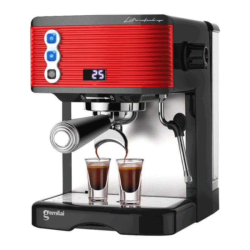 格米莱 小型家用半自动咖啡机意式浓缩打奶泡一体现磨煮 CRM3601