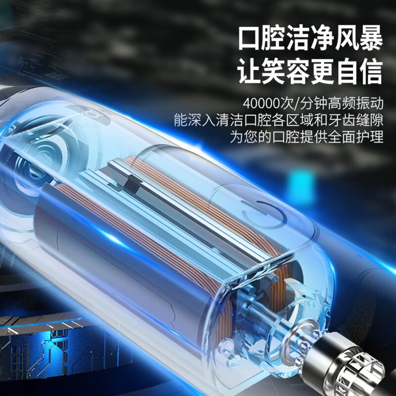 博皓（prooral）声波电动牙刷 感应充电式 自动牙刷成人 情侣款 生日礼物 礼盒装 T31 高频振动|感应充电|粉翎羽