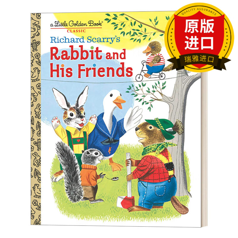 richard scarrys rabbit and his friends (little golden book)