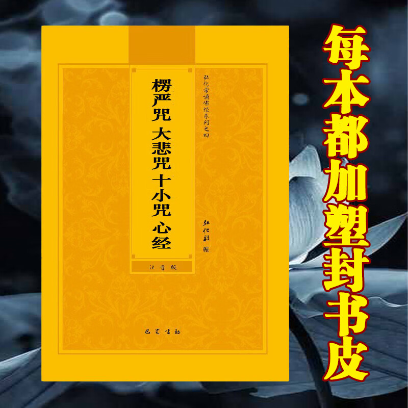 拼音版楞严咒注音版大悲咒十小咒心经简体弘化常诵佛经读诵本结缘