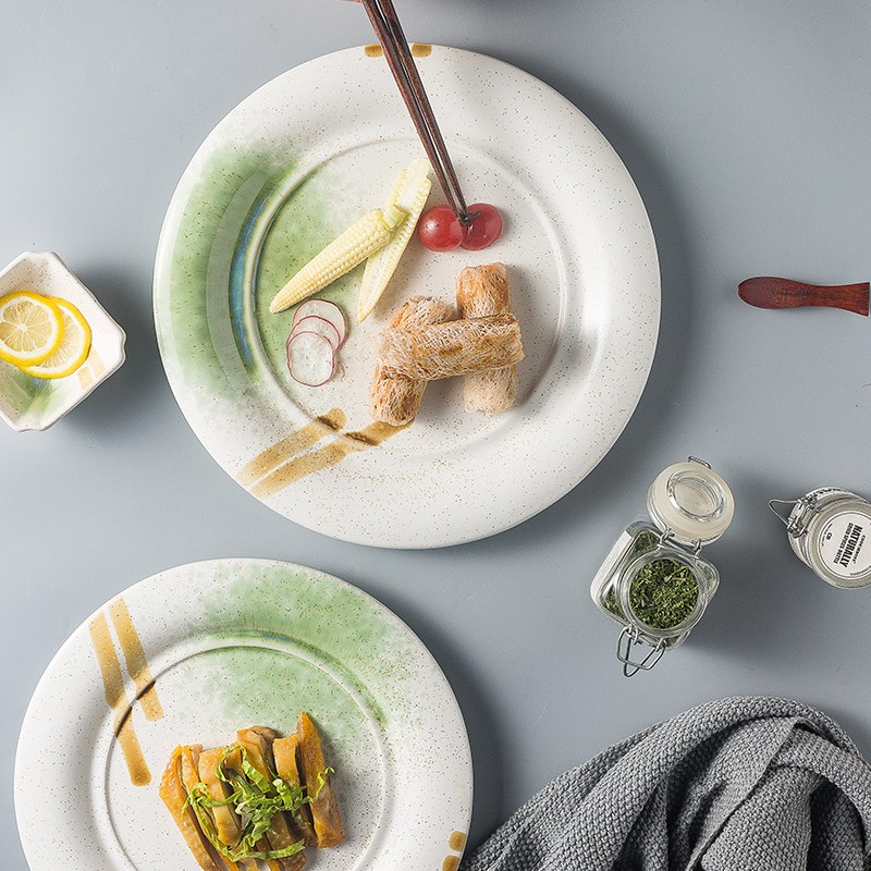 西餐盘牛排盘子简约甜品意面盘蛋糕碟子高级菜盘西餐厅摆盘餐具高档