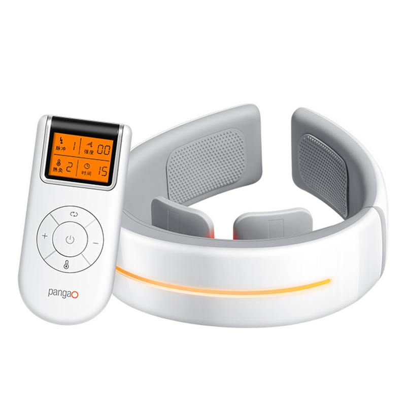 攀高頸椎按摩器頸椎肩頸中低頻按摩儀VTP雙脈沖護頸儀頸部脖子牽引器禮品節日禮物送朋友 新品P7白色（中頻拒絕刺痛）
