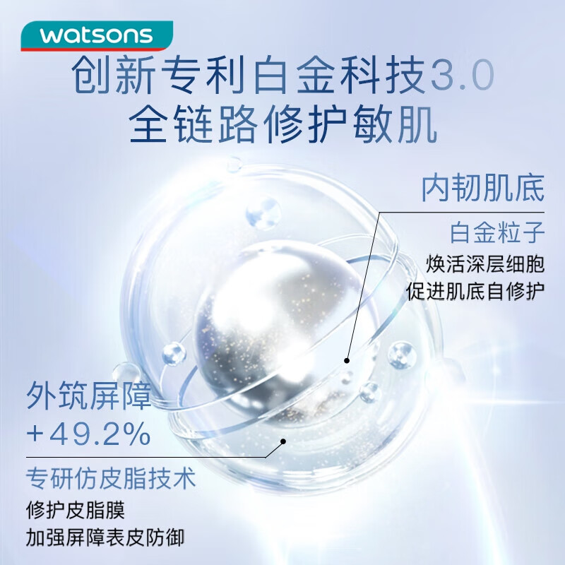屈臣氏卓沿舒润温和净柔洁颜泡沫150ml(温和洁面 敏感肌可用)