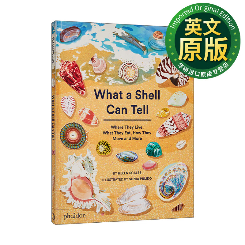 贝壳的奥秘 壳类生物科普艺术绘本 精装 英文原版 what a shell can