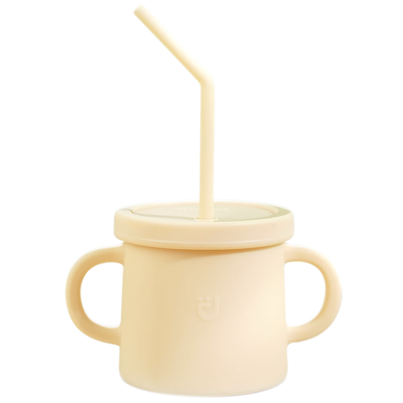 MODU’I寶寶水杯modui吸管杯學(xué)飲嬰幼兒防摔硅膠杯子兒童喝奶杯韓國(guó)進(jìn)口 豆綠【組合吸管杯】 260ml