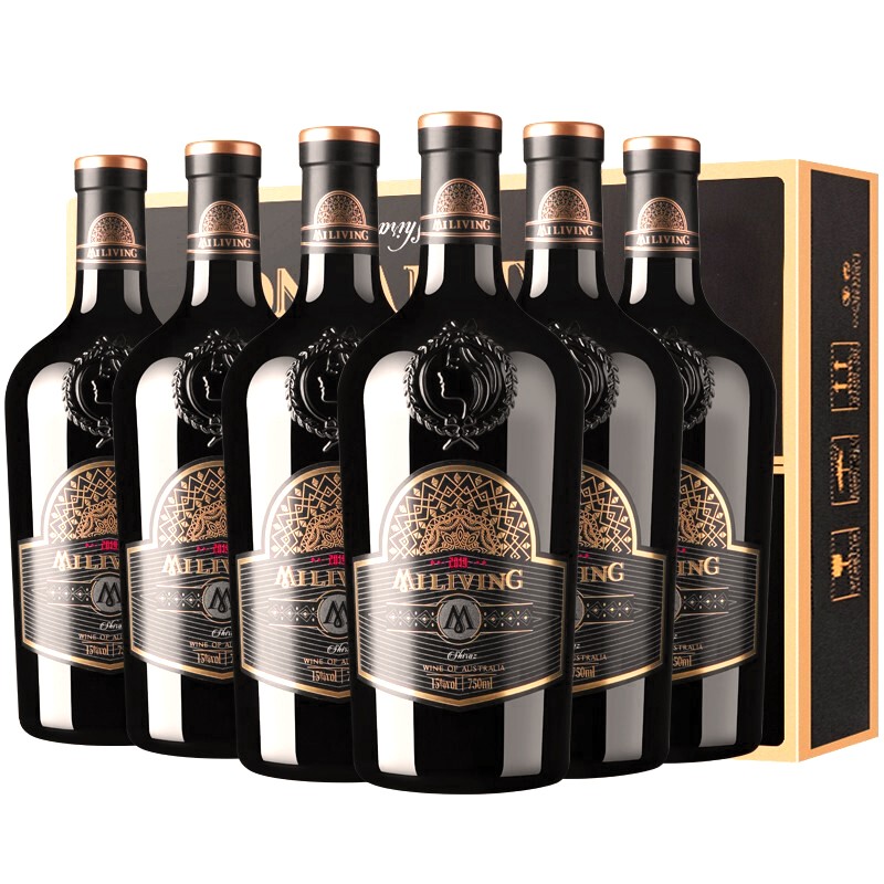 【京东国际】澳洲进口米致西拉干红葡萄酒礼盒 整箱6瓶