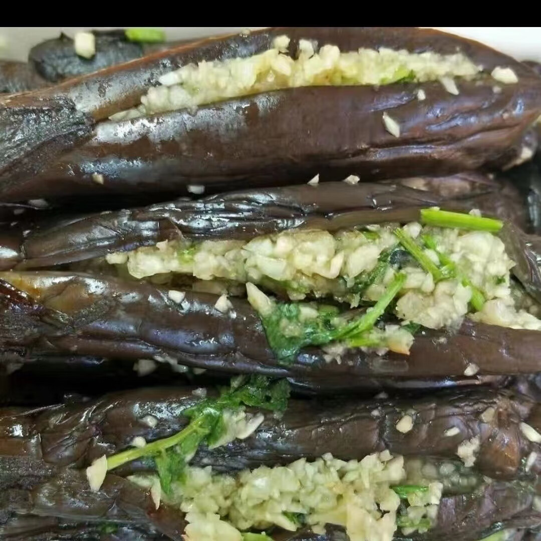 隽颜堂东北蒜茄子新鲜腌制紫裤茄子下饭菜泡菜手工咸菜家庭装饭店整箱